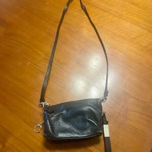 Foley+Corrina Black Leather Crossbody Bag